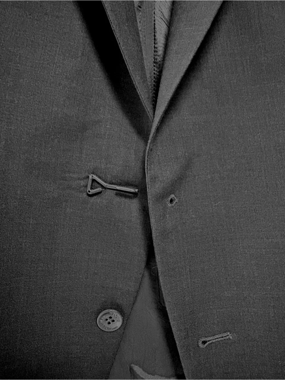 Louis Vuitton Charcoal Gray Wool Single-Breasted Sport Coat  EU44 or US36.
